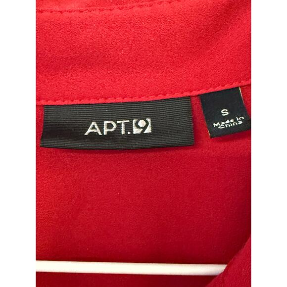 APT. 9 Red Button-Down Blouse | Size S - Picture 4 of 4